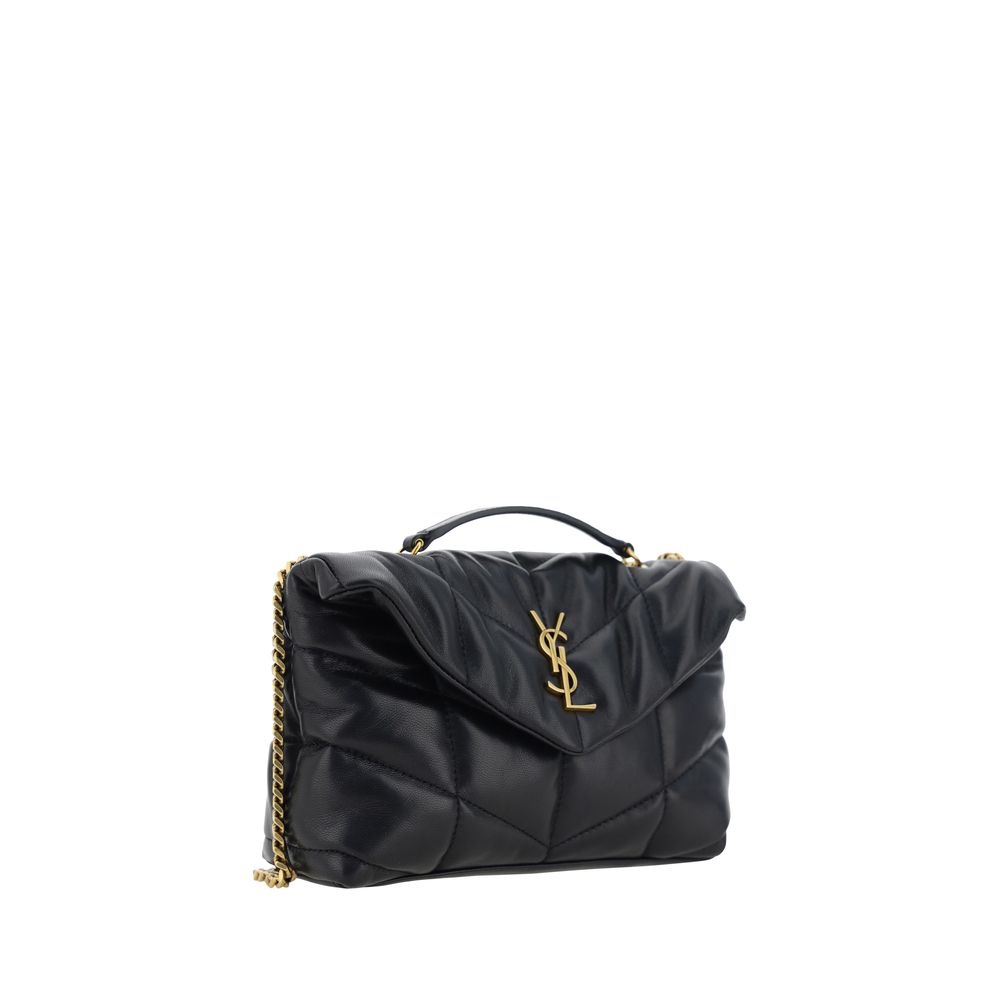 Borsa a tracolla Saint Laurent Ovis Aries in agnello nero