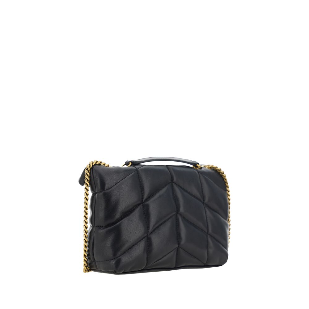 Borsa a tracolla Saint Laurent Ovis Aries in agnello nero