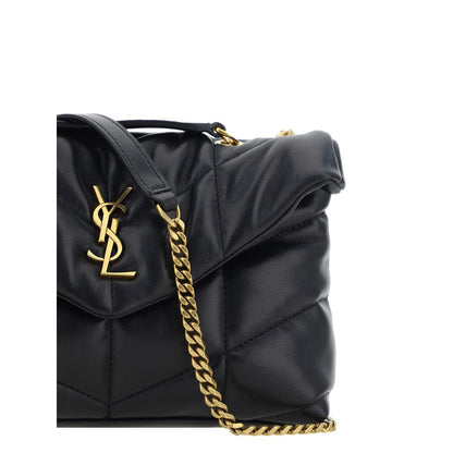 Borsa a tracolla Saint Laurent Ovis Aries in agnello nero
