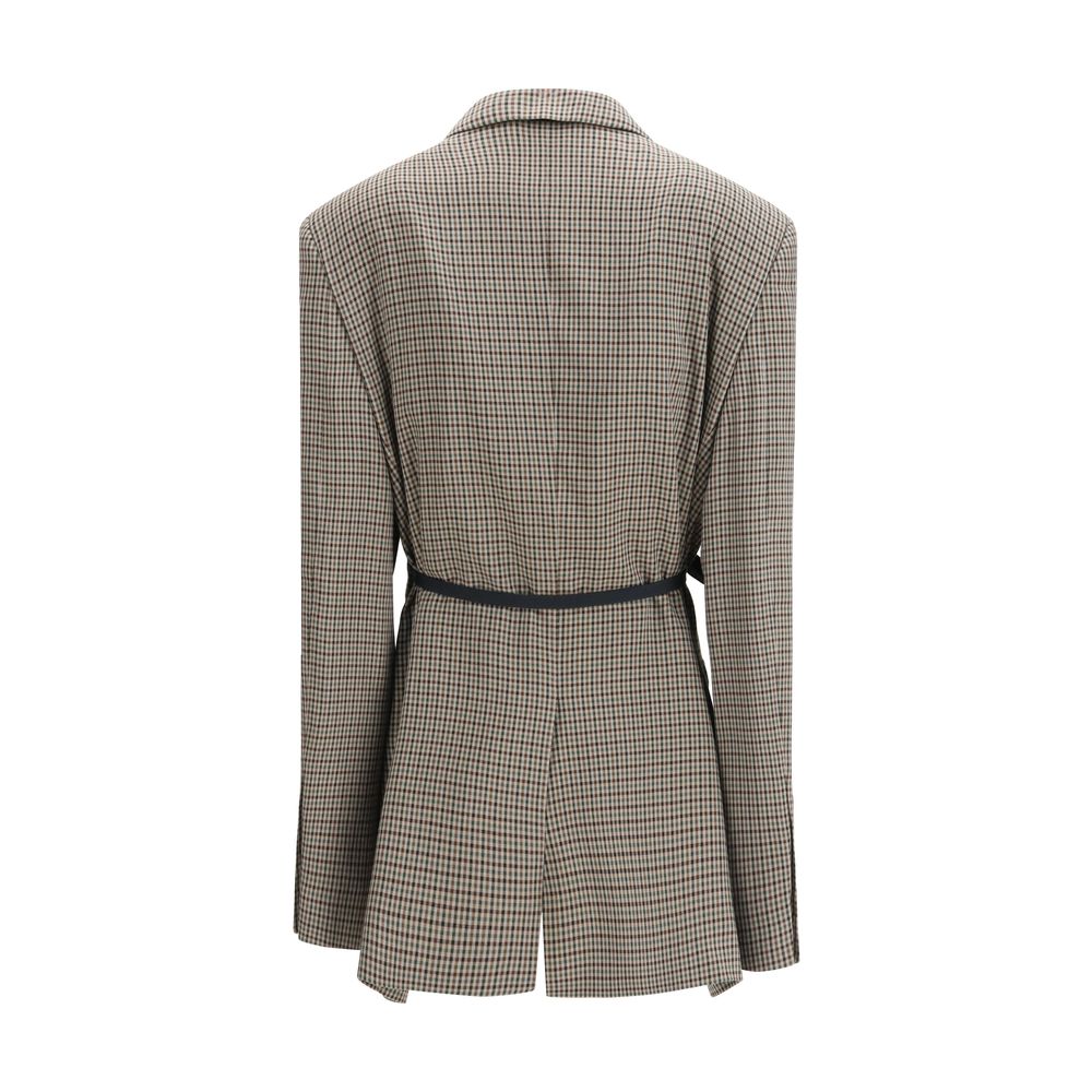 Cappotto in Lyocell Multicolor Balenciaga