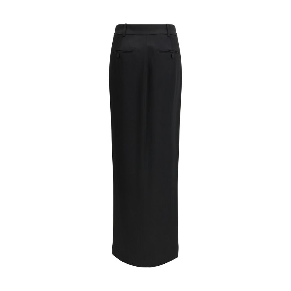 Jupe longue en acétate noir Tom Ford