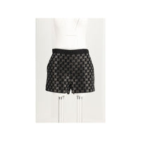 Shorts Gucci neri in viscosa