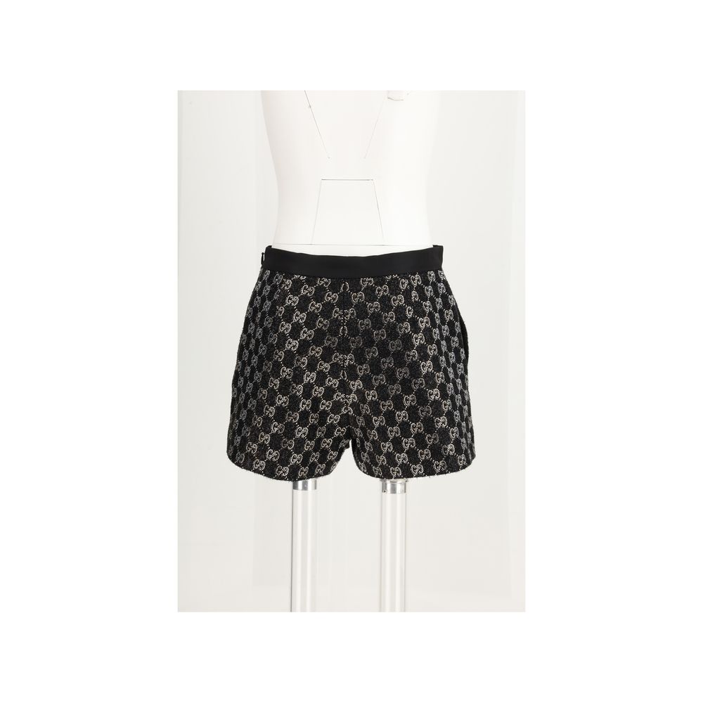 Shorts Gucci neri in viscosa