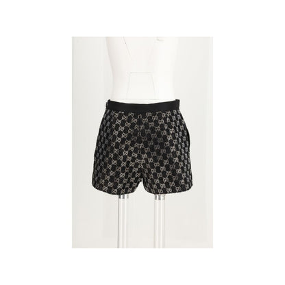 Shorts Gucci neri in viscosa