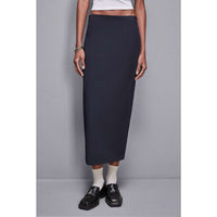 Gonna Lunga Patrizia Pepe in Poliestere Blu Scuro