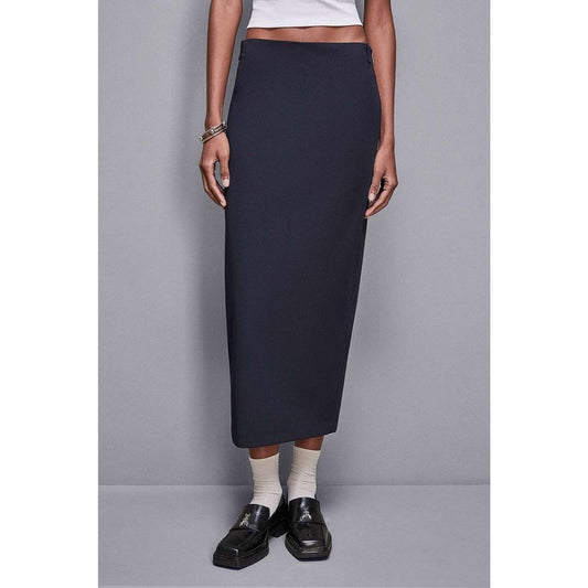 Gonna Lunga Patrizia Pepe in Poliestere Blu Scuro