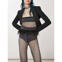 Patrizia Pepe Black Polyester Tank Tops
