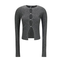 Cardigan Amiri nero in viscosa