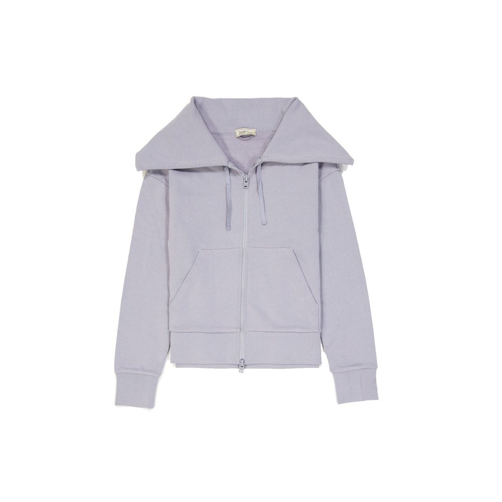Cardigan Herno in cotone viola