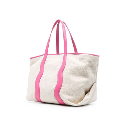 Borsa tote in tela bianca Palm Angels
