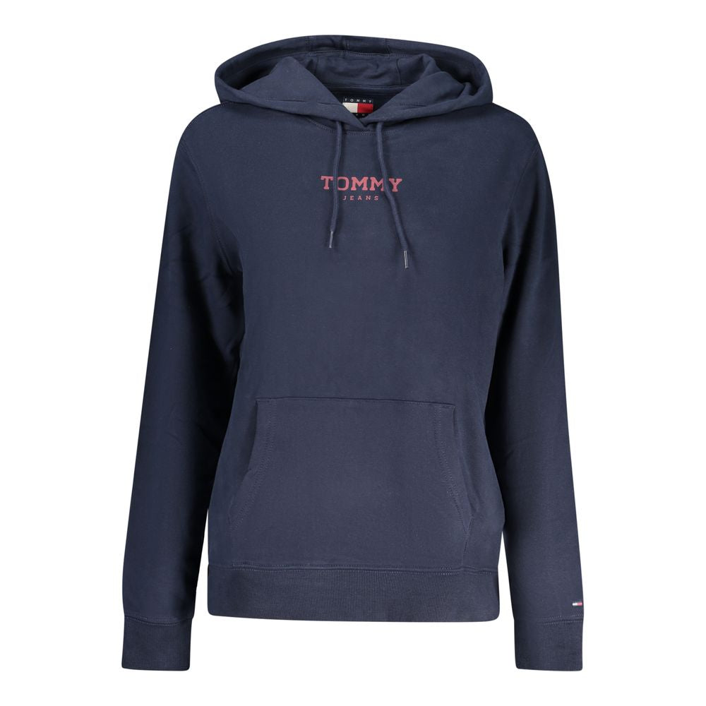 Sweat à capuche Tommy Hilfiger en coton bleu pour femme