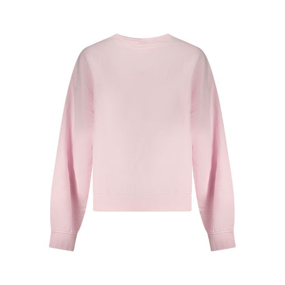 Felpa da donna in cotone rosa Tommy Hilfiger