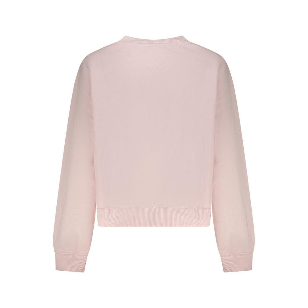 Sweat-shirt en coton rose Tommy Hilfiger pour femme