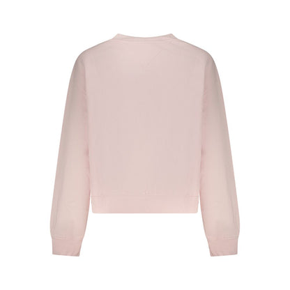 Sweat-shirt en coton rose Tommy Hilfiger pour femme