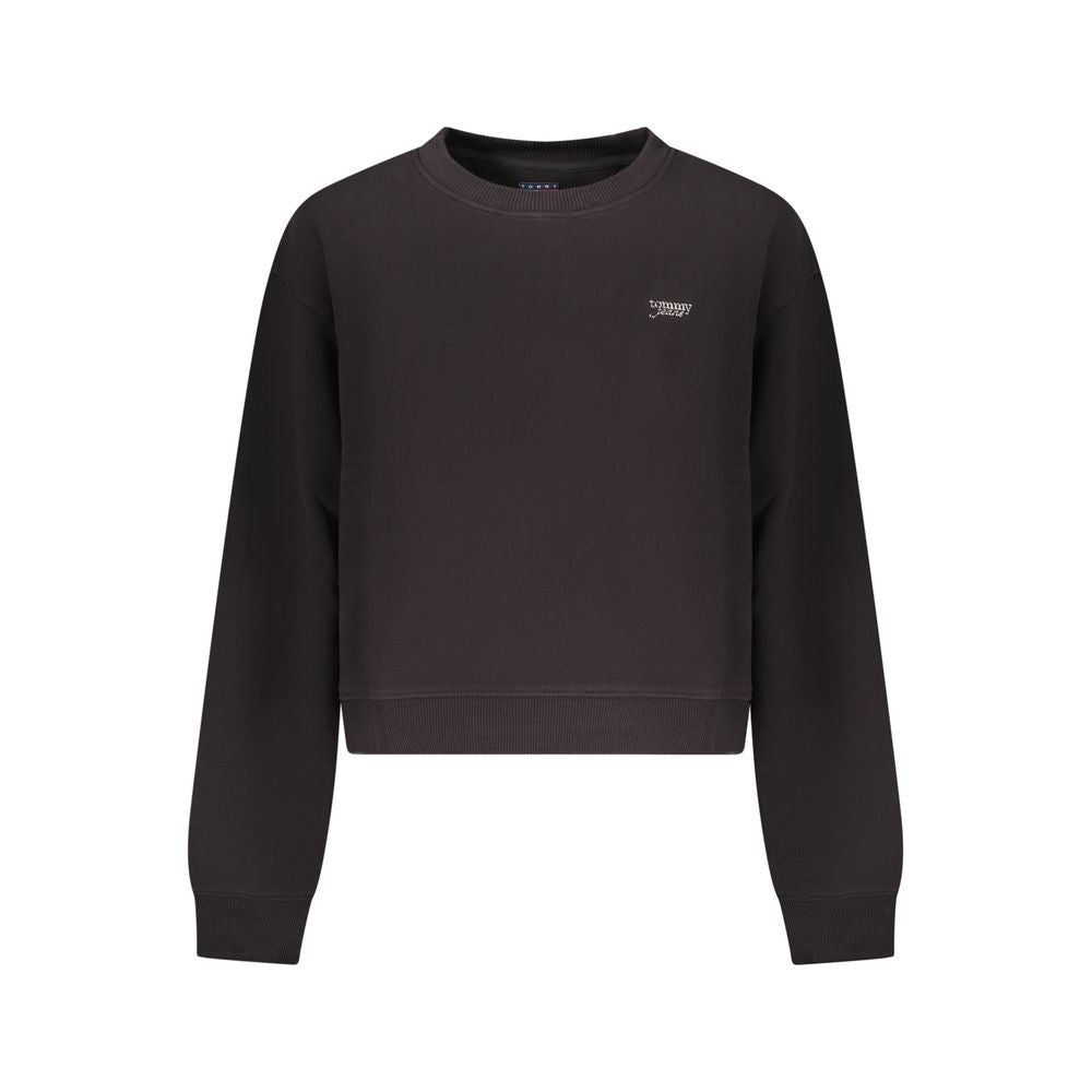 Sweat-shirt Tommy Hilfiger en coton noir pour femme