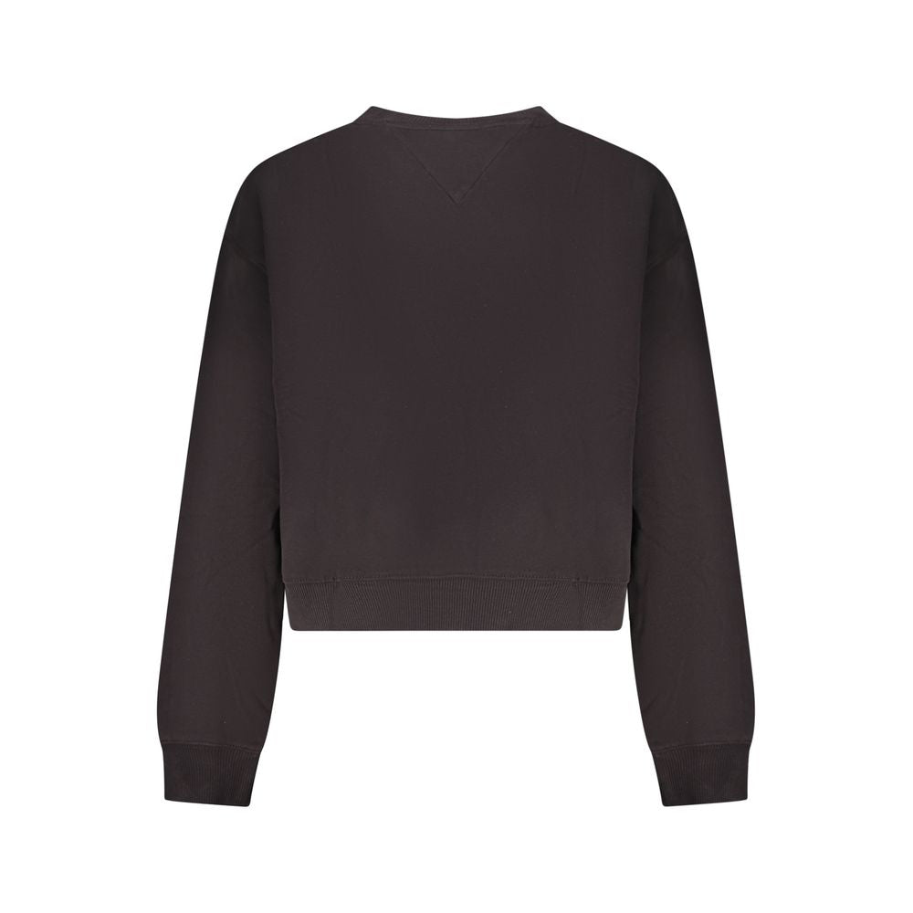 Sweat-shirt Tommy Hilfiger en coton noir pour femme