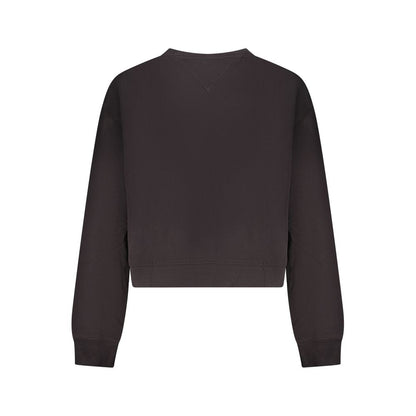 Sweat-shirt Tommy Hilfiger en coton noir pour femme