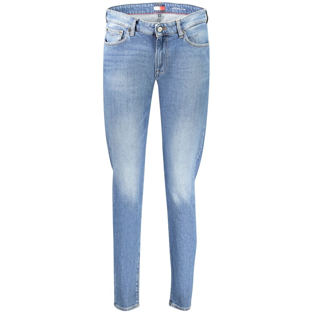 Jean slim bleu en coton pour femme Tommy Hilfiger