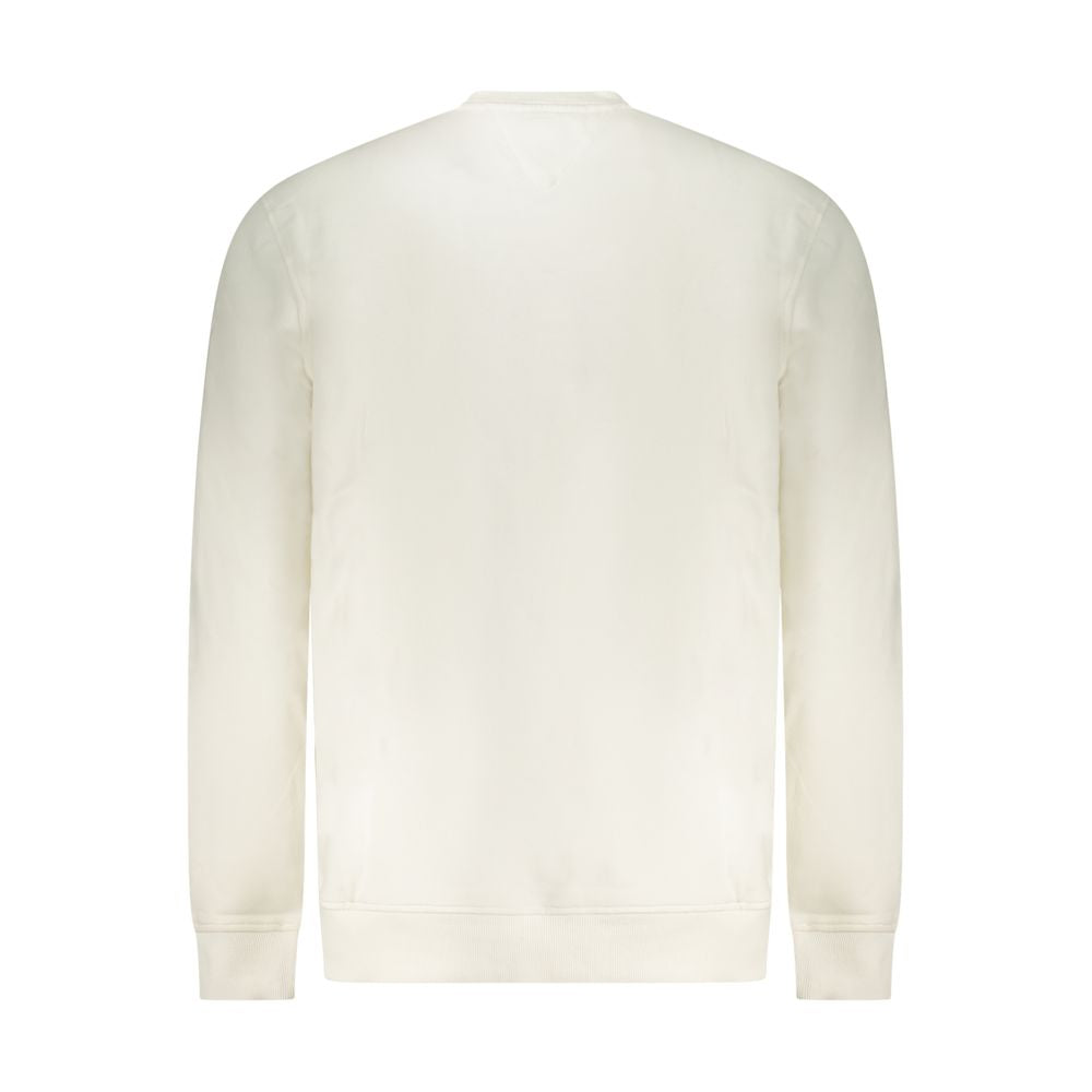Felpa da uomo in cotone bianco Tommy Hilfiger