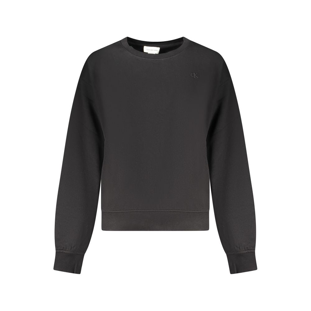 Sweat-shirt Calvin Klein noir en coton pour femme