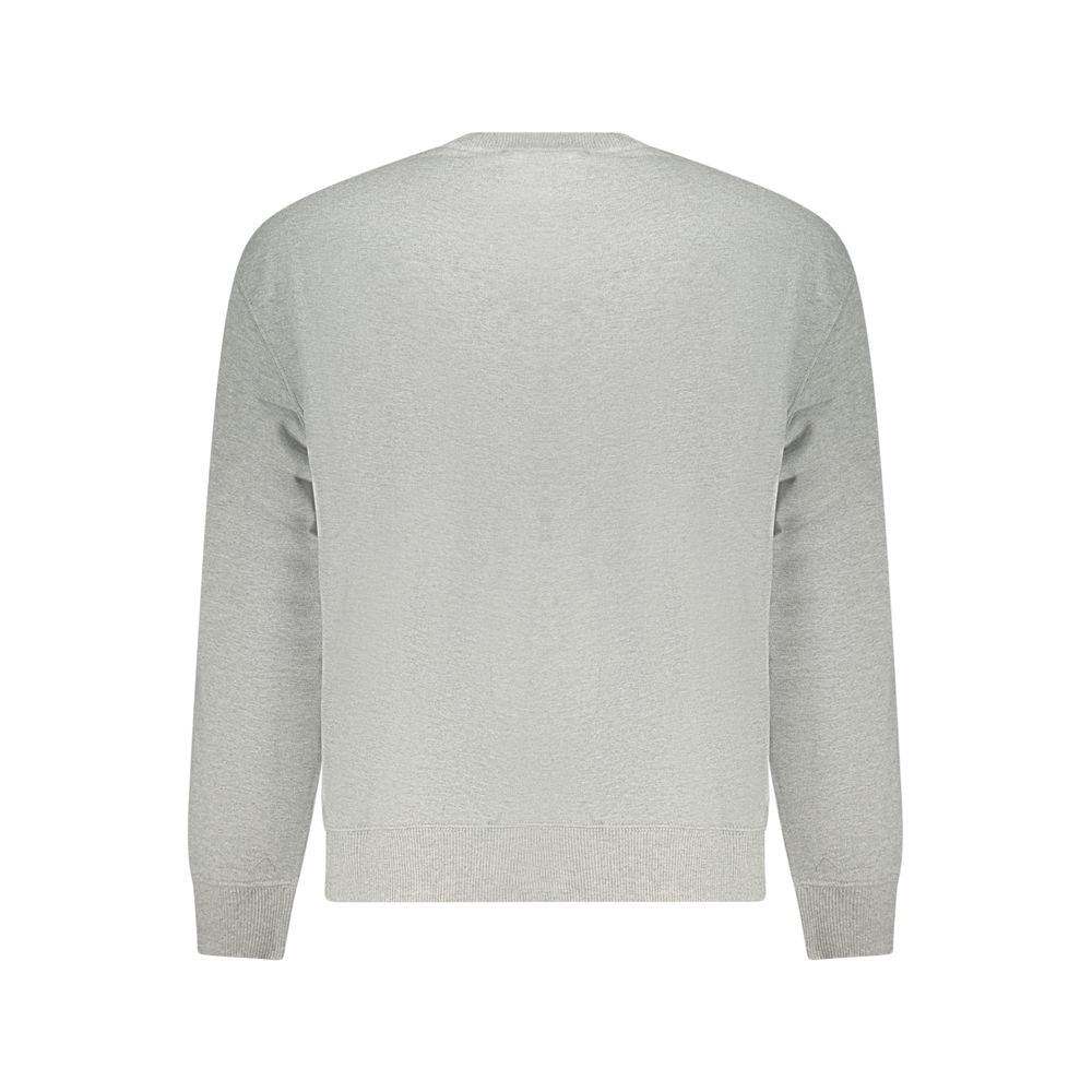 Felpa da uomo in cotone grigio Calvin Klein