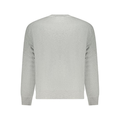 Felpa da uomo in cotone grigio Calvin Klein