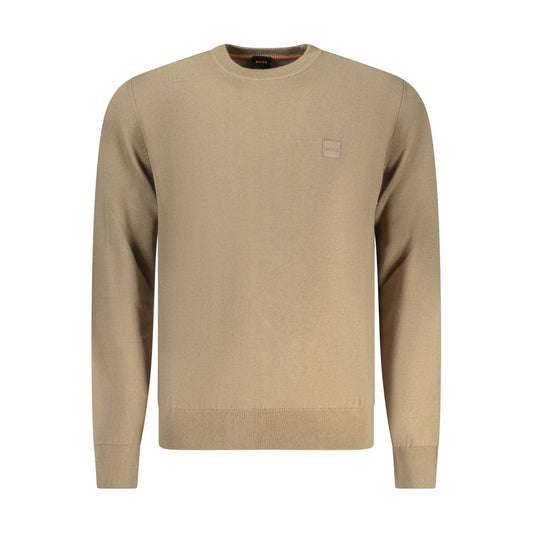 Maglione Uomo Hugo Boss in Cotone Marrone