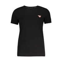 Guess Jeans Black Organic Cotton Women T-Shirt
