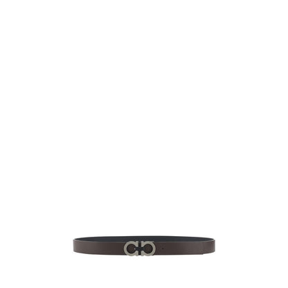 Cintura Regular Ferragamo Nera In Pelle Di Vitello Bos Taurus