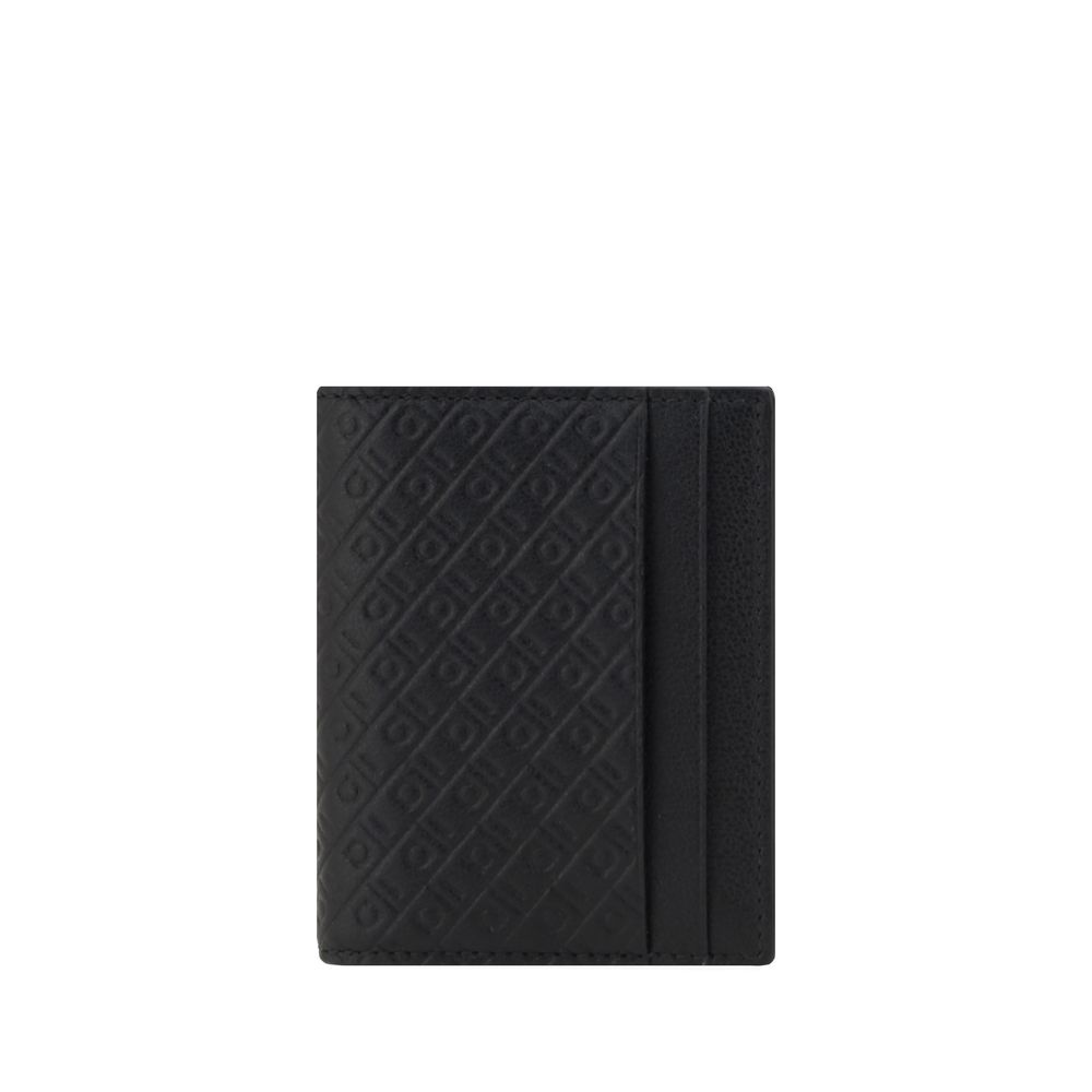 Portefeuille Ferragamo Bos Taurus en cuir de veau noir