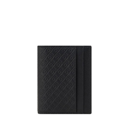 Portefeuille Ferragamo Bos Taurus en cuir de veau noir