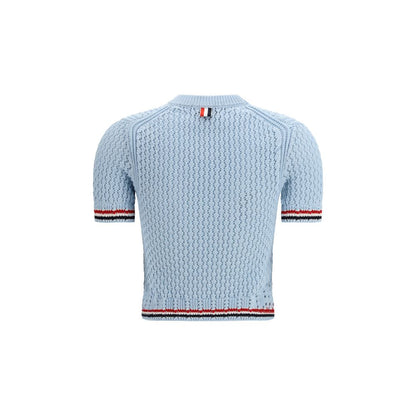 T-shirt Thom Browne in cotone blu