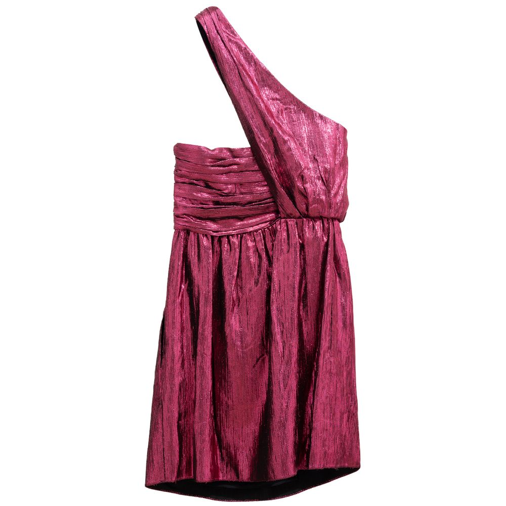 Robe Courte Saint Laurent en Viscose Fuchsia