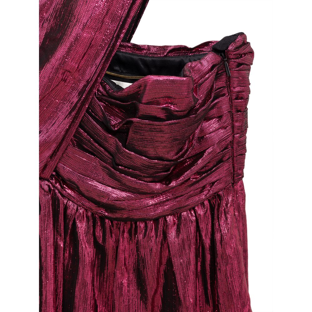 Robe Courte Saint Laurent en Viscose Fuchsia