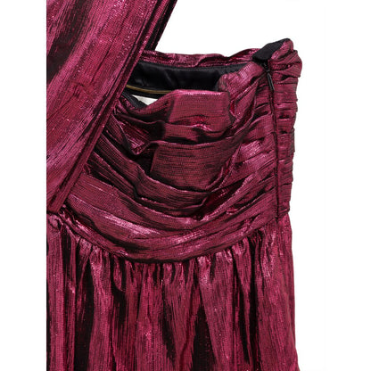 Robe Courte Saint Laurent en Viscose Fuchsia