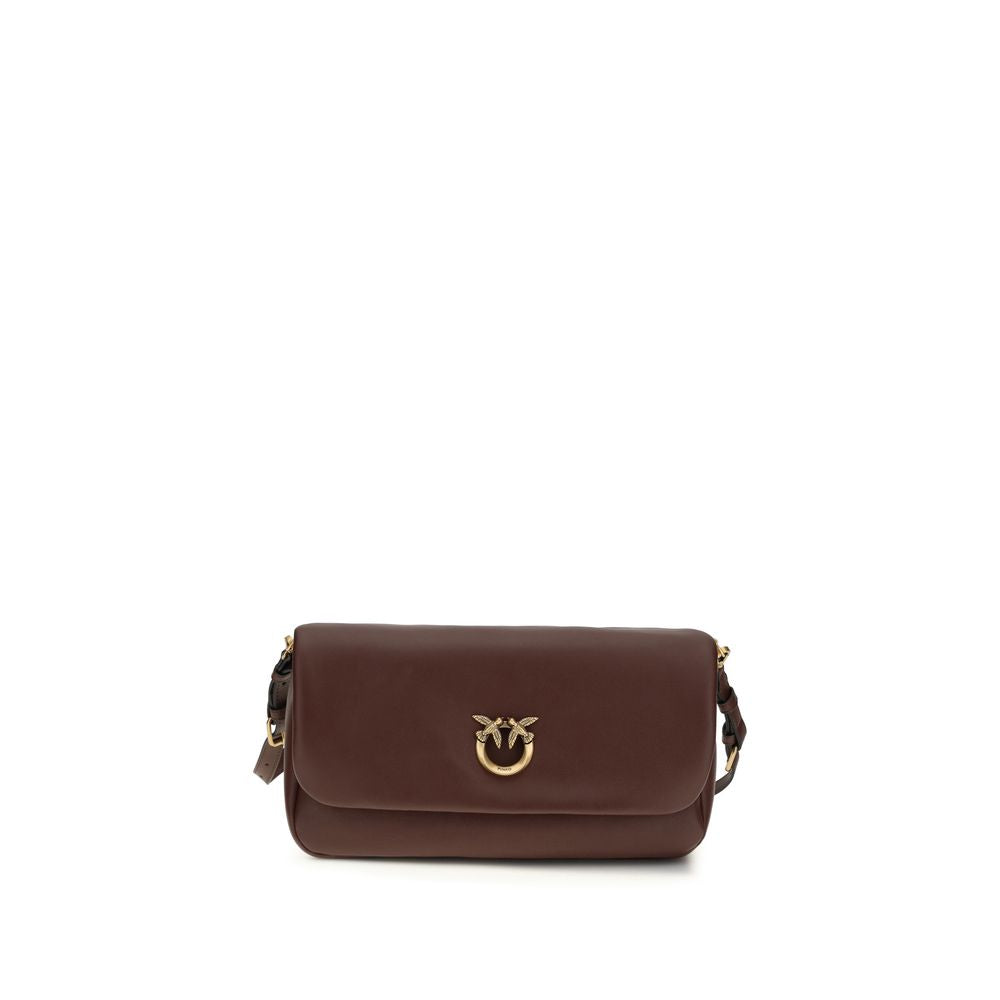 Sac bandoulière PINKO Bos Taurus en cuir de veau marron