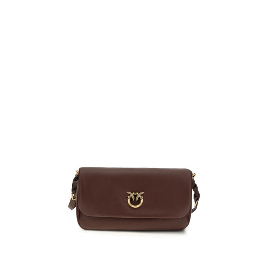 Borsa a tracolla PINKO Bos Taurus in pelle di vitello marrone