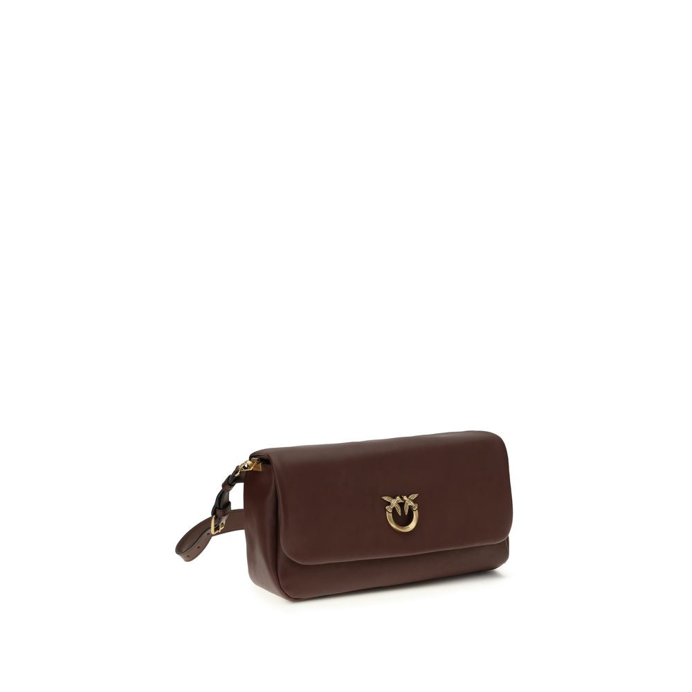 Sac bandoulière PINKO Bos Taurus en cuir de veau marron