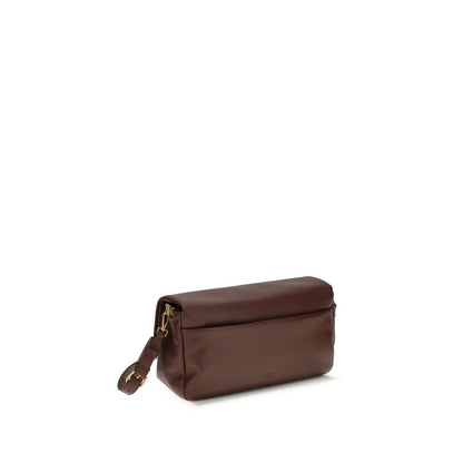 Sac bandoulière PINKO Bos Taurus en cuir de veau marron