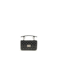 Sac à main Valentino Garavani en agneau noir Ovis Aries Aries