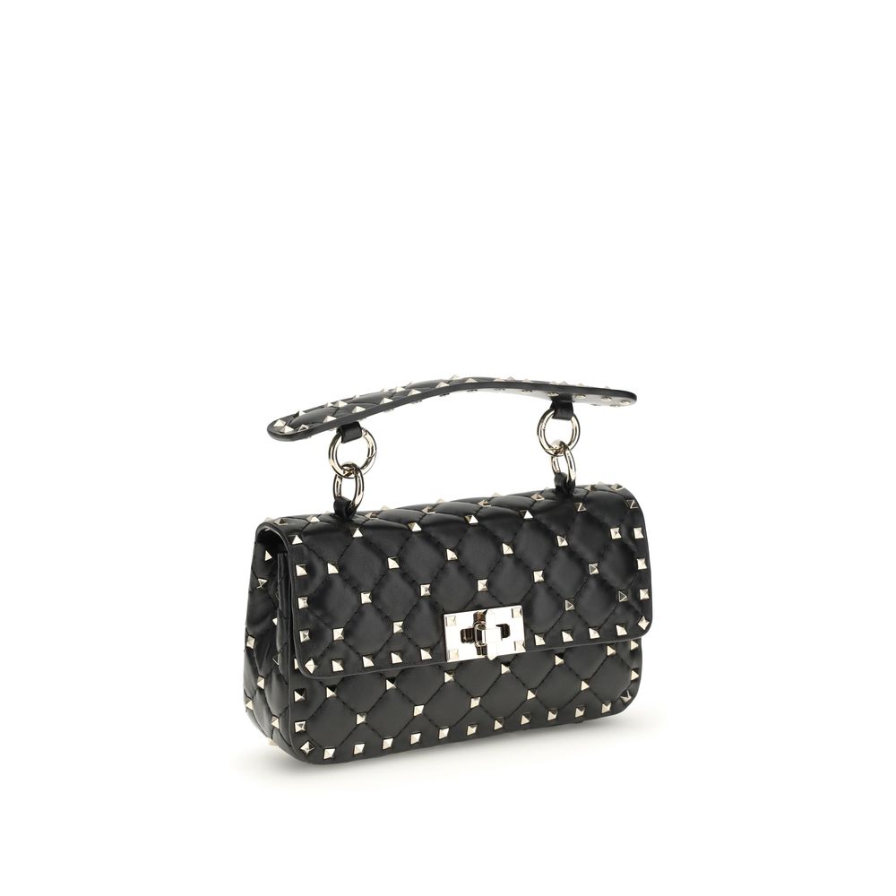Sac à main Valentino Garavani en agneau noir Ovis Aries Aries