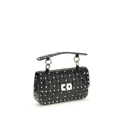 Sac à main Valentino Garavani en agneau noir Ovis Aries Aries