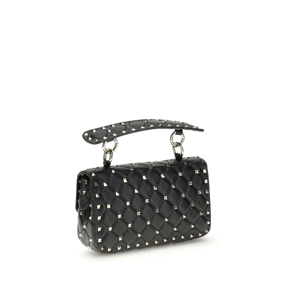 Sac à main Valentino Garavani en agneau noir Ovis Aries Aries