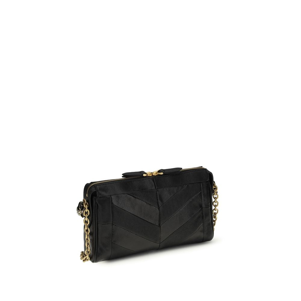 Sac à bandoulière Valentino Garavani en agneau noir Ovis Aries Aries