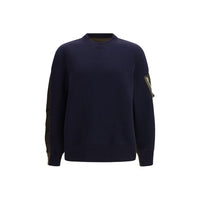 Sweat-shirt Sacai bleu en coton