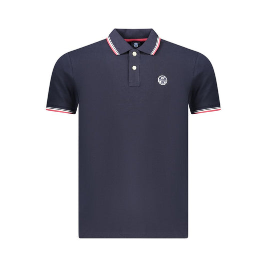 Polo da uomo North Sails in cotone blu