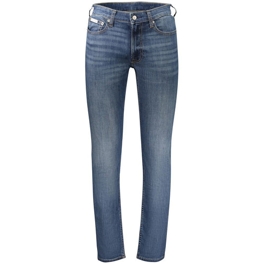 Jeans da uomo Calvin Klein in cotone blu