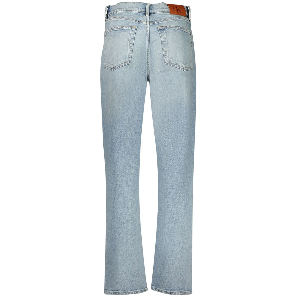 Jean Calvin Klein Azzurro en coton pour femme