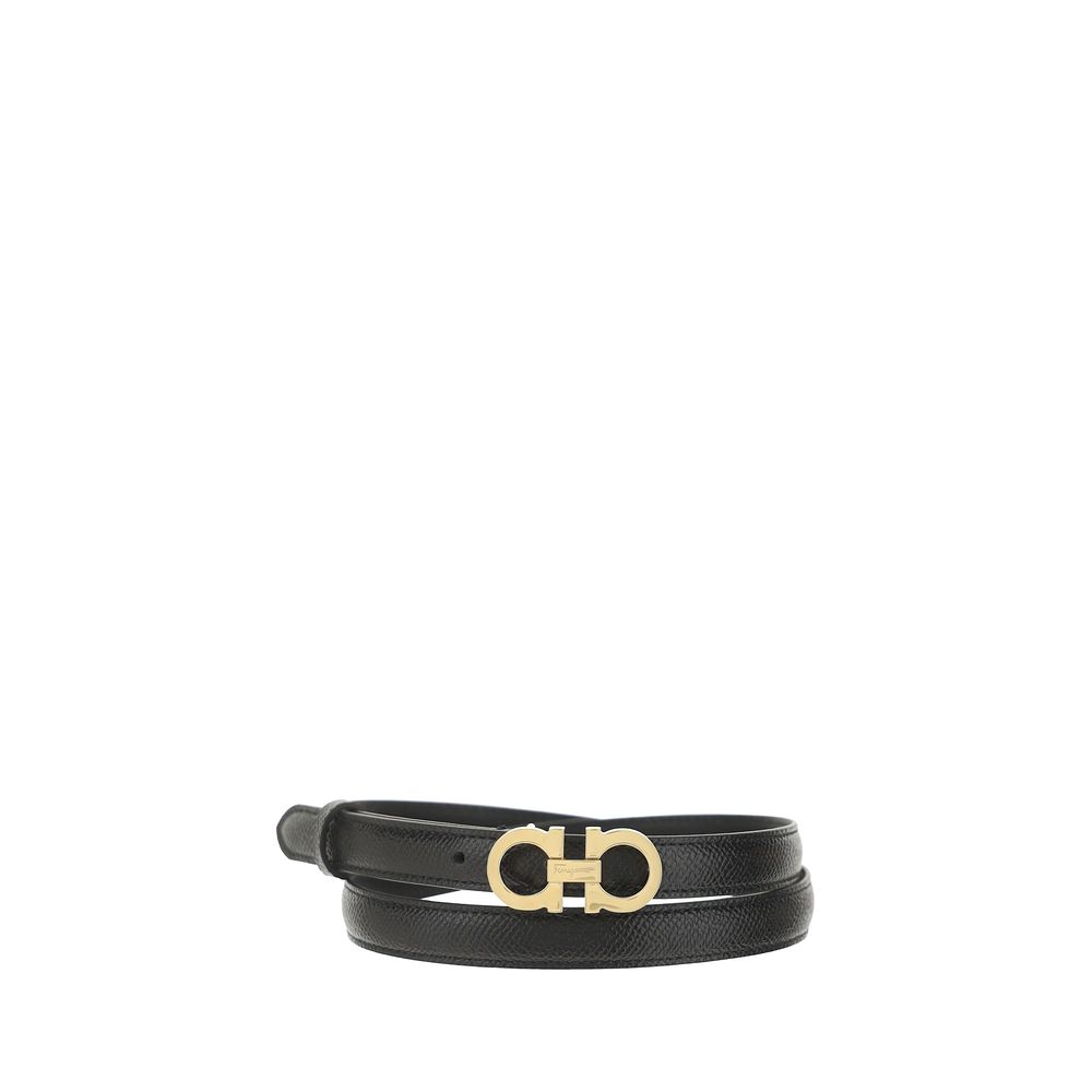 Ceinture fine Ferragamo en cuir de veau Bos Taurus