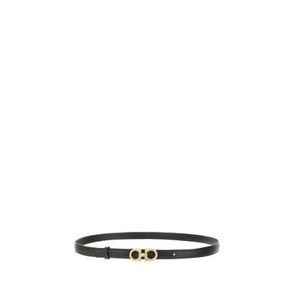 Cintura Sottile Ferragamo in Pelle di Vitello Bos Taurus